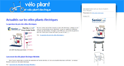 Desktop Screenshot of e-velo-pliant.com