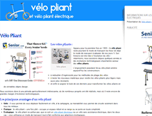 Tablet Screenshot of e-velo-pliant.com